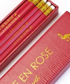 Sloane Stationery Hostess Gifts La Vie En Rose Pencils - Box Of 10