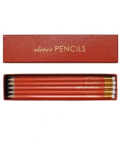 Sloane Stationery Clever Pencils - Orange Box Of 10 6 Sloane Stationery Clever Pencils - Orange Box Of 10
