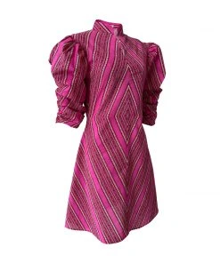 De Castro Pink Illusion Dress