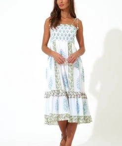 TUKE BAZAAR Shop 38 OLIPHANT Tie Strap Midi- Posey Mauve