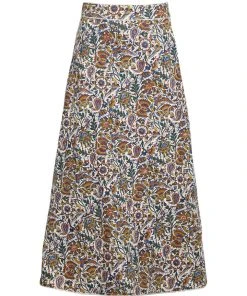 RosewaterHouse CLOTHING Ghalamkar Skirt - Blue & Green