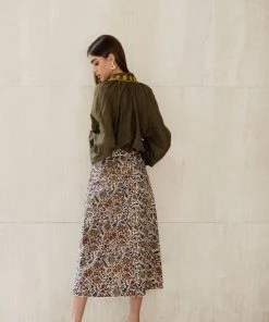 RosewaterHouse CLOTHING Ghalamkar Skirt - Blue & Green 9 RosewaterHouse CLOTHING Ghalamkar Skirt - Blue & Green