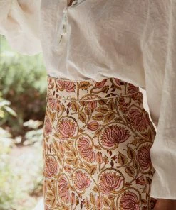 RosewaterHouse Ghalamkar Skirt - Pink