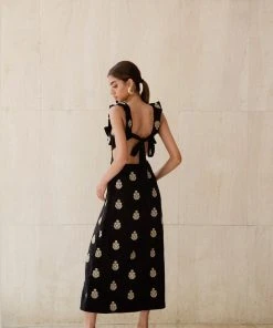 RosewaterHouse CLOTHING Malika Dress - Black & Gold 9 RosewaterHouse CLOTHING Malika Dress - Black & Gold