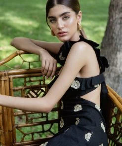 RosewaterHouse CLOTHING Malika Dress - Black & Gold 10 RosewaterHouse CLOTHING Malika Dress - Black & Gold