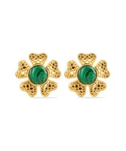 RosewaterHouse ACCESSORIES Sogol Earrings - Malachite