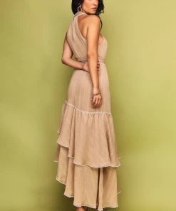 Cristina Sabatini Ocean/ Poppy Sleeveless Maxi Dress