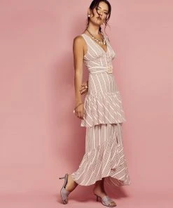 Cristina Sabatini WHAT'S HOT Rust/ Queen Mary Maxi Dress