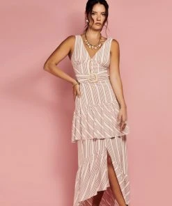 Cristina Sabatini WHAT'S HOT Rust/ Queen Mary Maxi Dress