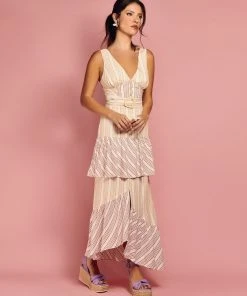 Cristina Sabatini WHAT'S HOT Rust/ Queen Mary Maxi Dress