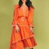 Cristina Sabatini Wedding Guest Shop Sunset Orange/ Mila Maxi Midi Dress 2 Cristina Sabatini Wedding Guest Shop Sunset Orange/ Mila Maxi Midi Dress