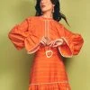 Cristina Sabatini Sunset Orange/ Nova Puff Sleeve Mini Dress WHAT'S HOT 1 Cristina Sabatini Sunset Orange/ Nova Puff Sleeve Mini Dress WHAT'S HOT
