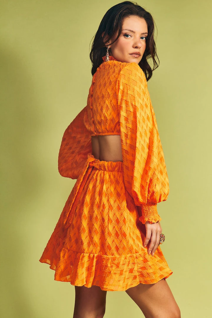 Cristina Sabatini Sand/ Ariana Long Sleeve Mini Dress WHAT'S HOT 8 Cristina Sabatini Sand/ Ariana Long Sleeve Mini Dress WHAT'S HOT