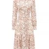 SKYLENCE Plum Blossom Midi Dress WHAT'S HOT