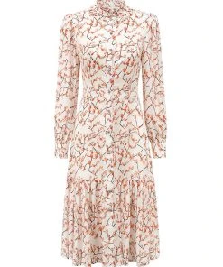 SKYLENCE Plum Blossom Midi Dress WHAT'S HOT