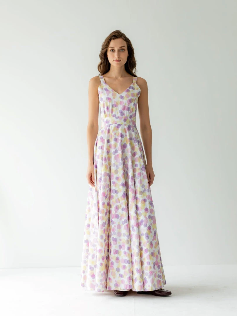 Sruti Dalmia CLOTHING Nancy Dress-Multicolor 3 Sruti Dalmia CLOTHING Nancy Dress-Multicolor