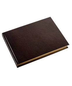 Sloane Stationery GUEST BOOK - CHOCOLATE Stationery & Home