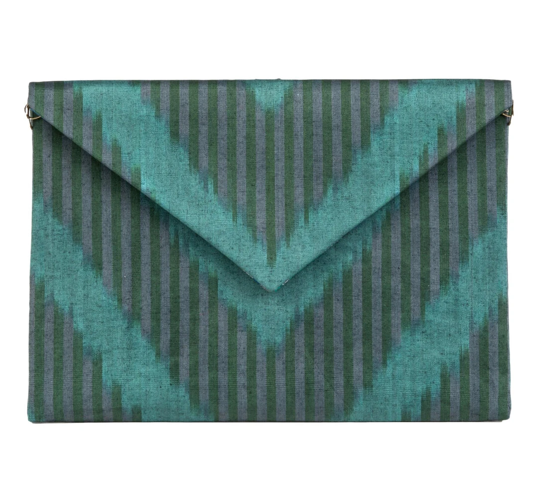 Larkin Lane WHAT'S HOT Sussex Silk Ikat Envelope Clutch 3 Larkin Lane WHAT'S HOT Sussex Silk Ikat Envelope Clutch