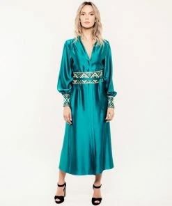 RosewaterHouse Isfahan Dress - Turquoise