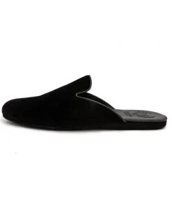 Del Toro Women's Black Velvet House Slipper WHAT'S HOT