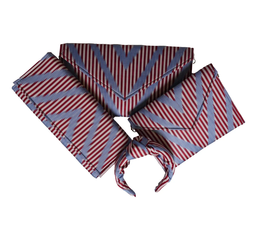 Larkin Lane WHAT'S HOT Hyannis Silk Ikat Cassie Clutch 6 Larkin Lane WHAT'S HOT Hyannis Silk Ikat Cassie Clutch