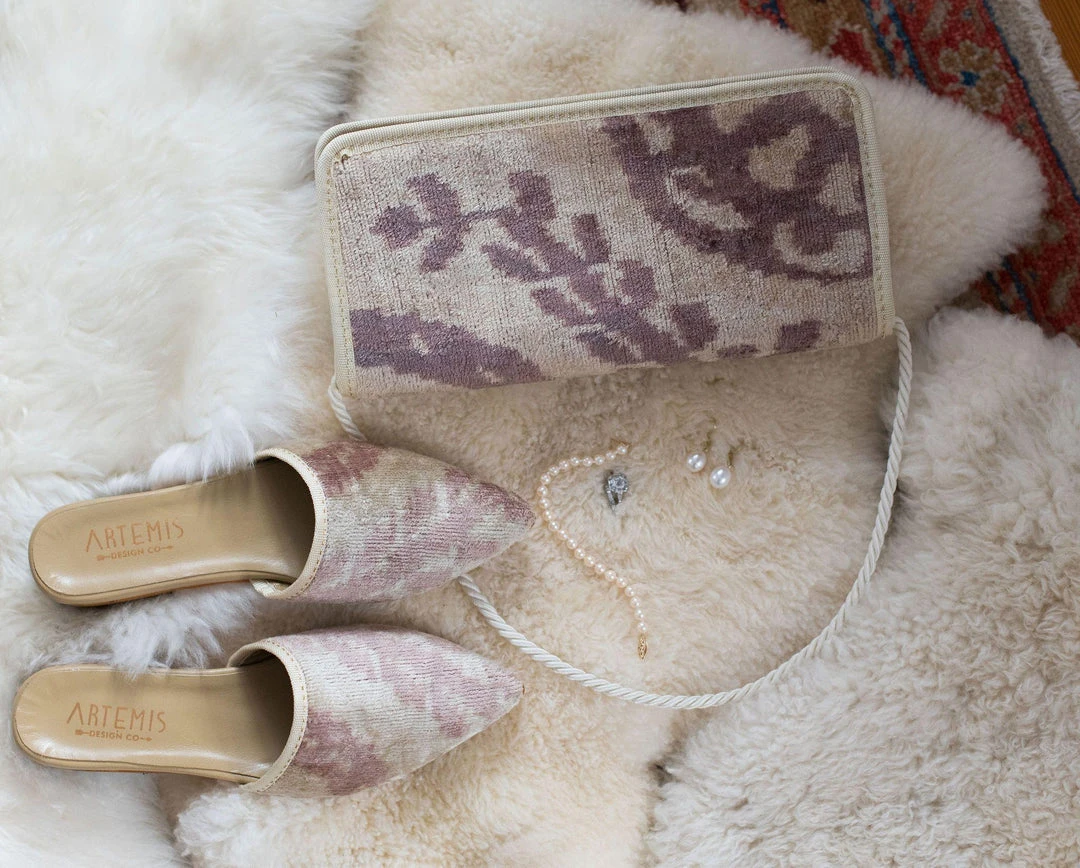 Artemis Design Co. Blush Velvet Babouche 5 Artemis Design Co. Blush Velvet Babouche