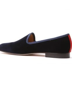 Del Toro WHAT'S HOT Women's Navy Velvet Slipper