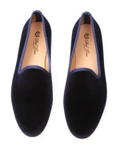 Del Toro WHAT'S HOT Women's Navy Velvet Slipper
